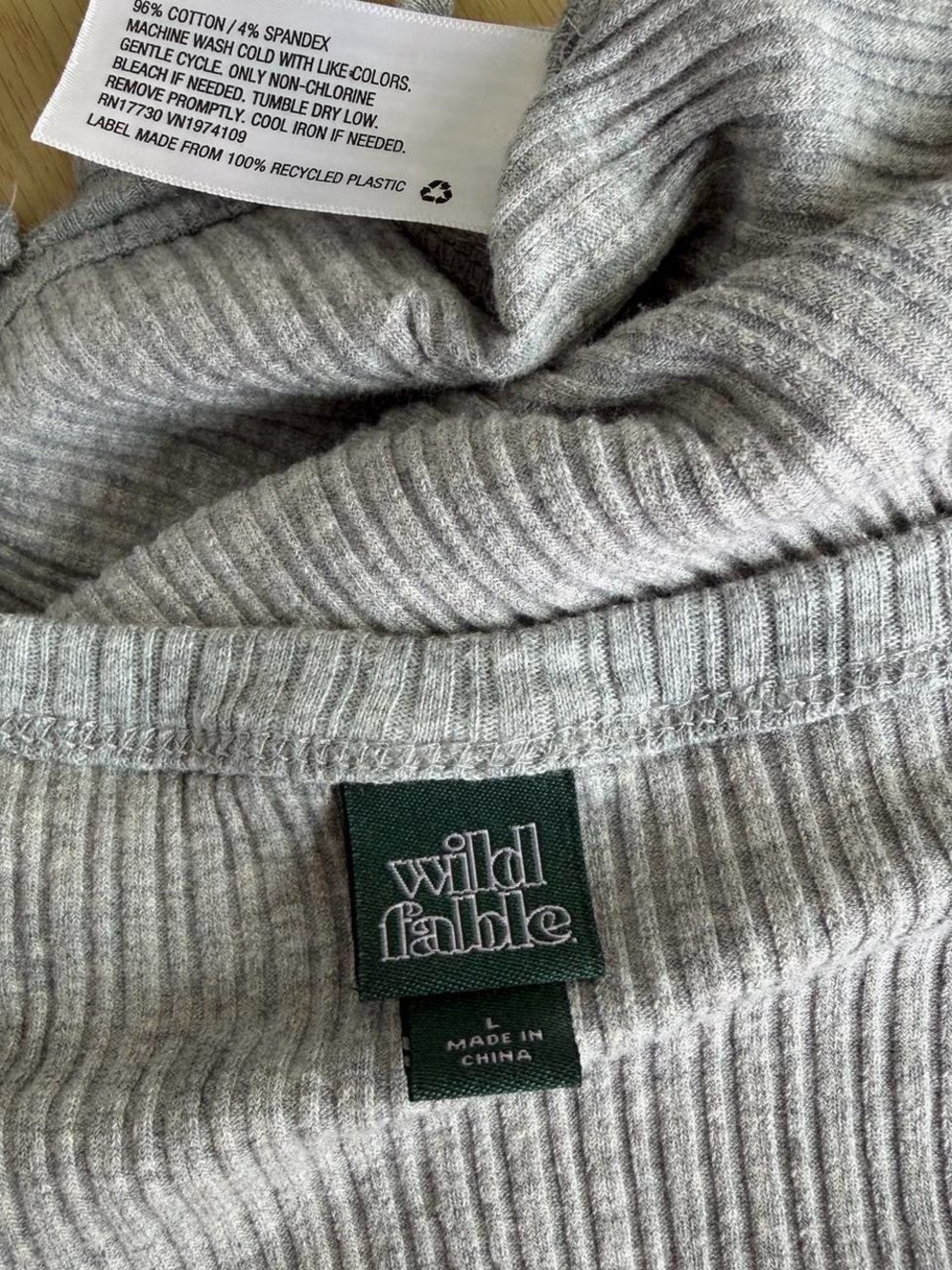 wild fable Gray Ribbed Tank Top - Picture 6 of 6